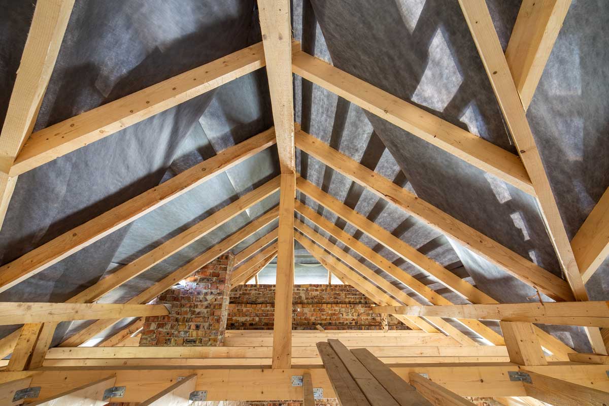 Timber roof insulation